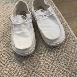 White Women's Boat Shoes